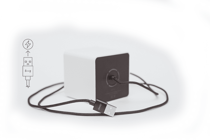 cube with charge