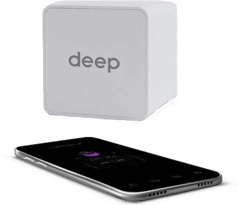 phone and cube