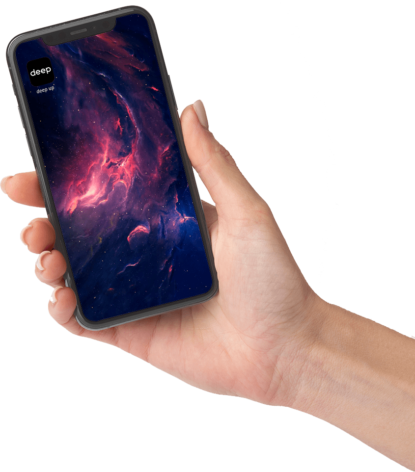 hand with phone